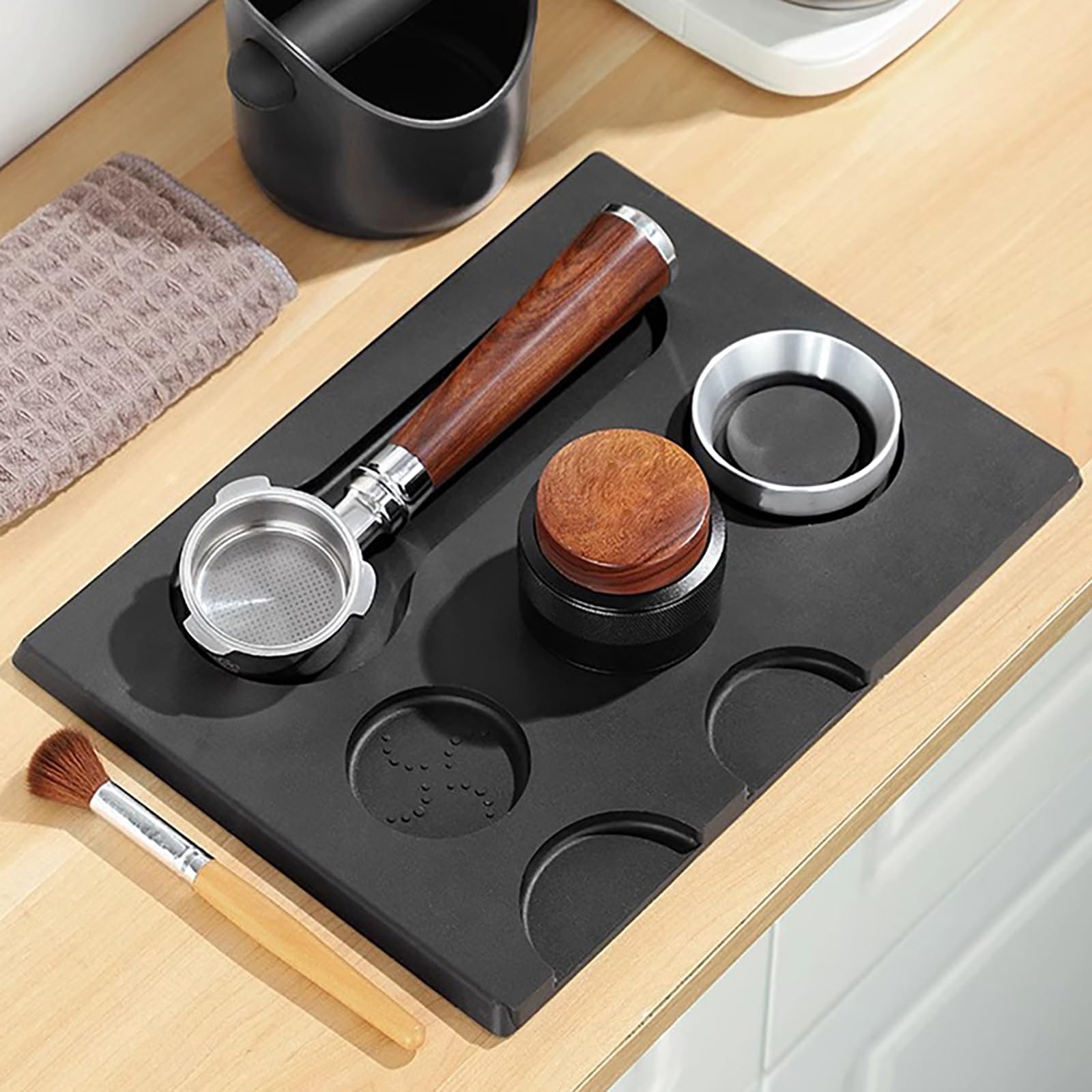 Jopgeey Espresso-Tampmatte Aus Silikon – 26,4x18,8 Cm, Wasserdicht, Für Barista-Zubehör