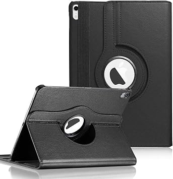 Microsonic Apple iPad Mini 7 K l f A2993-A2995 360 Rotating Stand Deri Siyah [iPad Mini 7 ile Uyumlu K l f - Siyah]
