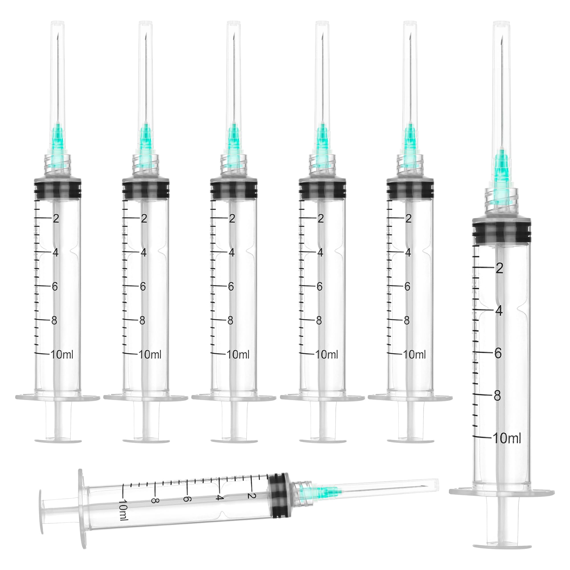 10ml Syringes with Needle 21Ga 1.5 Inch, Disposable Luer Lock