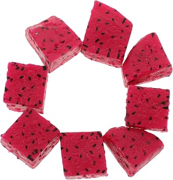 10pcs Diverse Fake Fruit Selection Kiwi Dragon Fruit Blocks Realistic Decor for Parties Weddings Diy Crafts