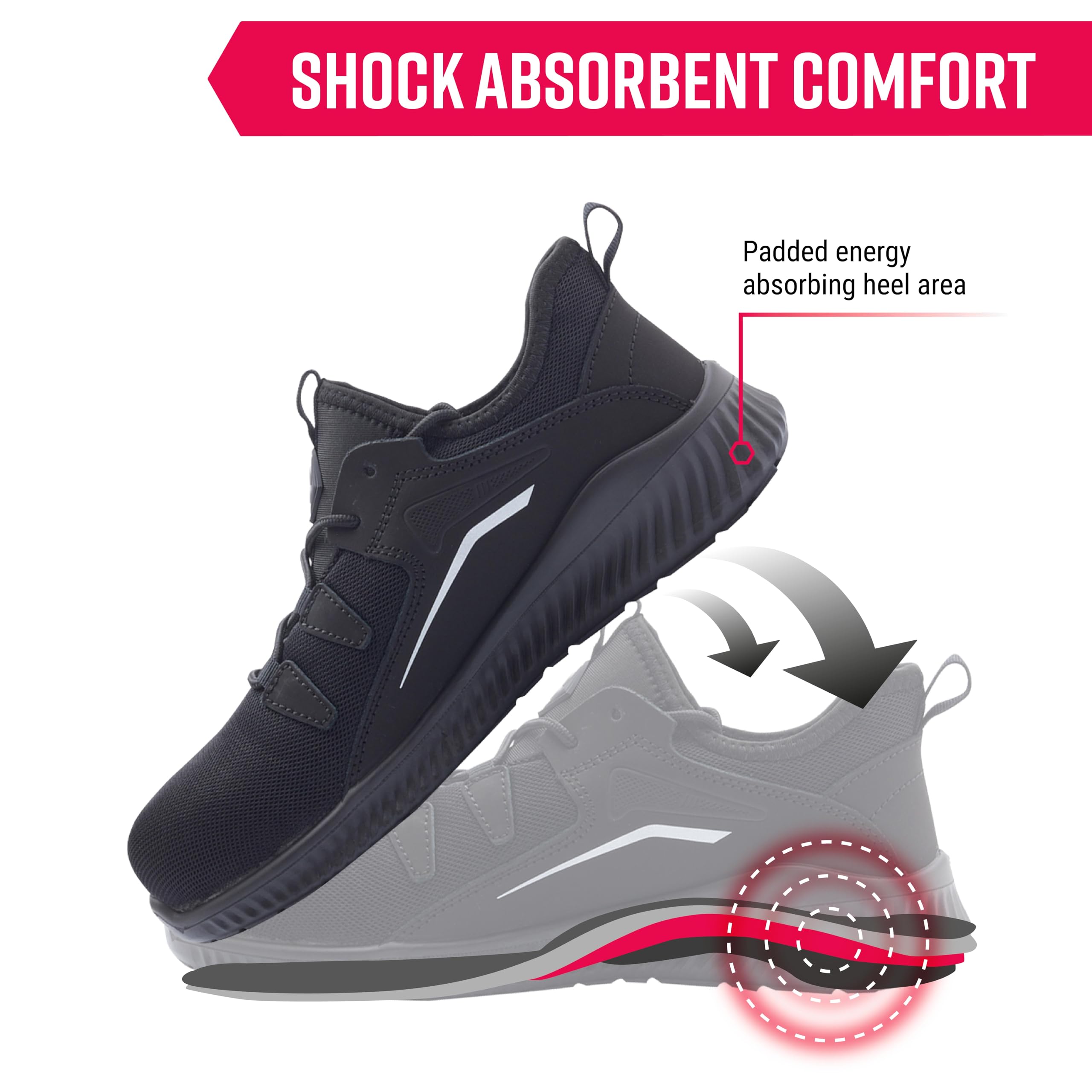 Blackrock Breeze baskets à embout en acier Chaussures de sécurité pour hommes unisexe, Chef et personnel de cuisine, Chaussures de travail et utilitaires, Semelle intermédiaire en composite sans métal