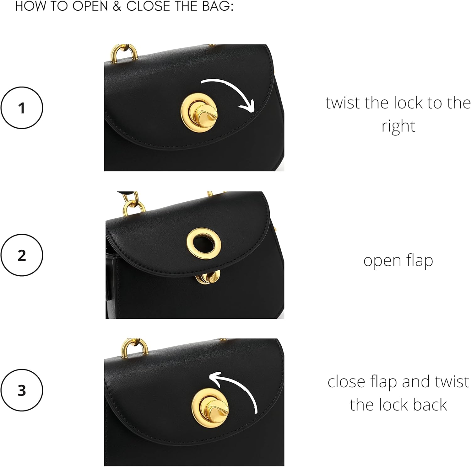 Miniatura 6 de Scarleton Crossbody Bags for Women, Purses for Women, Satchel Shoulder Bag, Lightweight Gold Chain Crossbody Bag Purse, H2106