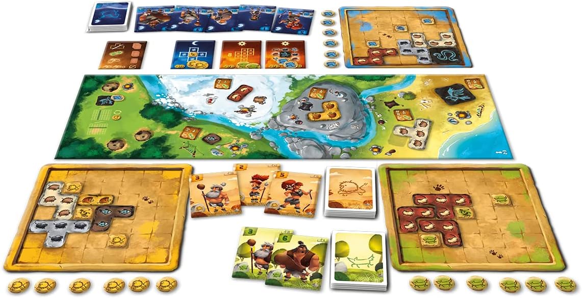 The Flying Games, Prehistories, Family Game, Board Game, 2-5 Players, from 8+ Years, 30+ Minutes, German