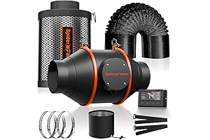 Spider Farmer 4 Inch Inline Fan and Carbon Filter Combo