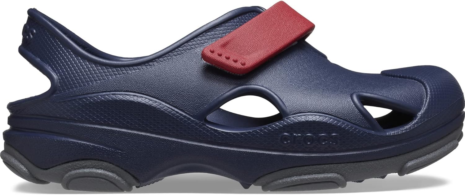 Crocs Boys' All Terrain Fisherman Sandals 5 Toddler Navy/Pepper image 7 of 8 B0BTPQFY6G