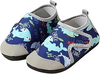 Zapatos de baño para niños, ligeros, para niños, niñas, suaves, de secado rápido, antideslizantes, unisex, con estampado de dibujos animados, 23-34