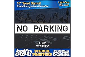 10 Inch No Parking Stencils - Ideal for Parking Lots