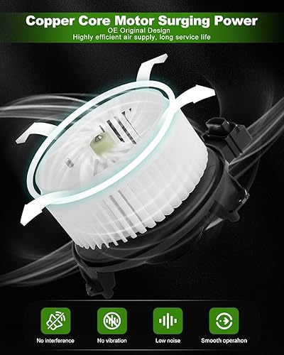 Vista 725 de SCITOO 700188 Reemplazo del motor del ventilador HVAC con jaula de ventilador para Toyota Tacoma 2005-2015, reemplazo OE - 87103-04043, 87103-04044