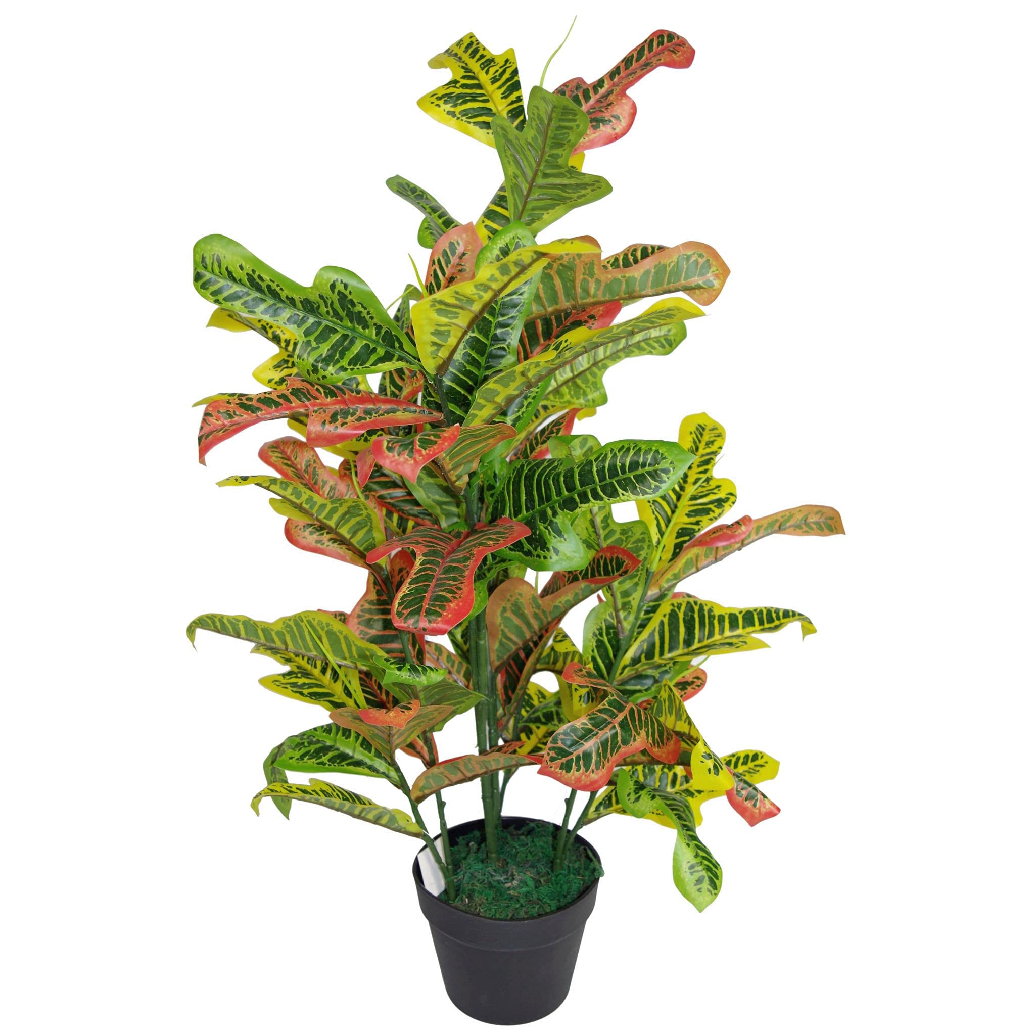 Leaf Codiaeum Artificial House Plant 90cm Orange