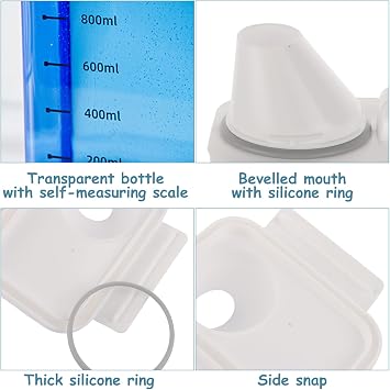 2 Pack Washing Powder Storage, 1800ml Laundry Detergent Dispenser with Measuring Cup, Laundry Room Organization Detergent for Laundry Powder, Rice, Pet Dry Foodder