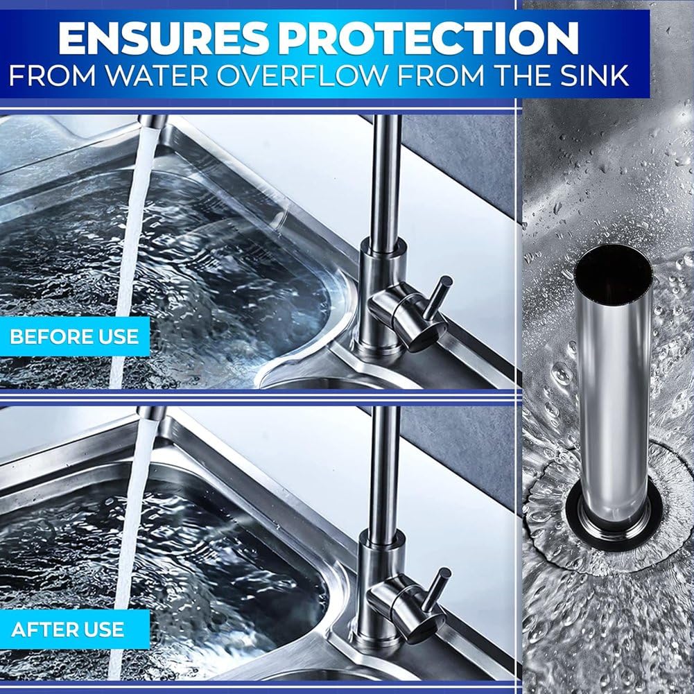 Tappo Lavello Acciaio Inox 78mm - Filtro E Chiusura Per Lavandino Cucina - Foto 8