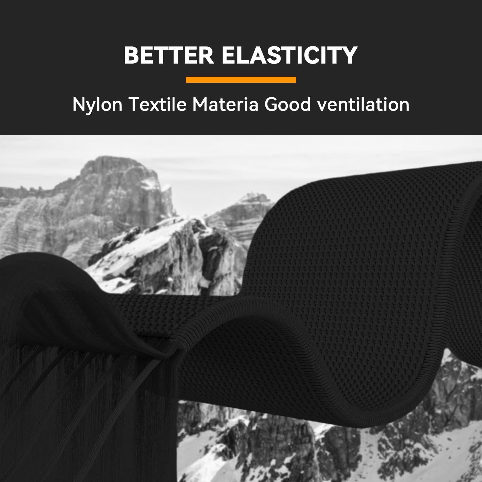 Chinbersky 26mm Nylon Cinturino per Garmin Feinx 6x/5x/7x Cinturino, Tessuto Regolabile Elastico Cinturino per Garmin Fenix 5X Plus,Fenix 6X Pro,Fenix3,Fenix3 HR, Discesa MK1/Mk2/Mk2S, Enduro/Enduro 2