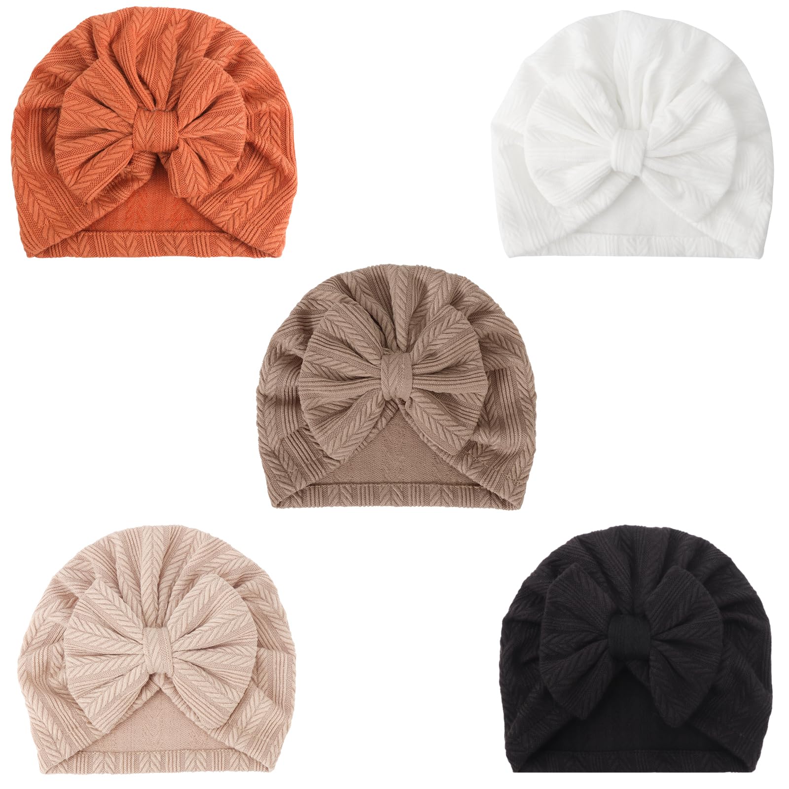DRESHOW Baby Turban Hats Turban Bun Knot Baby Infant Beanie Baby Girl Soft Cute Toddler Cap