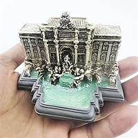 Vista 4 de Roma Italia 3D Fontana di Trevi Resina Decoración de mesa de escritorio Decoración hecha a mano Ornamento Turístico Souvenir Collection
