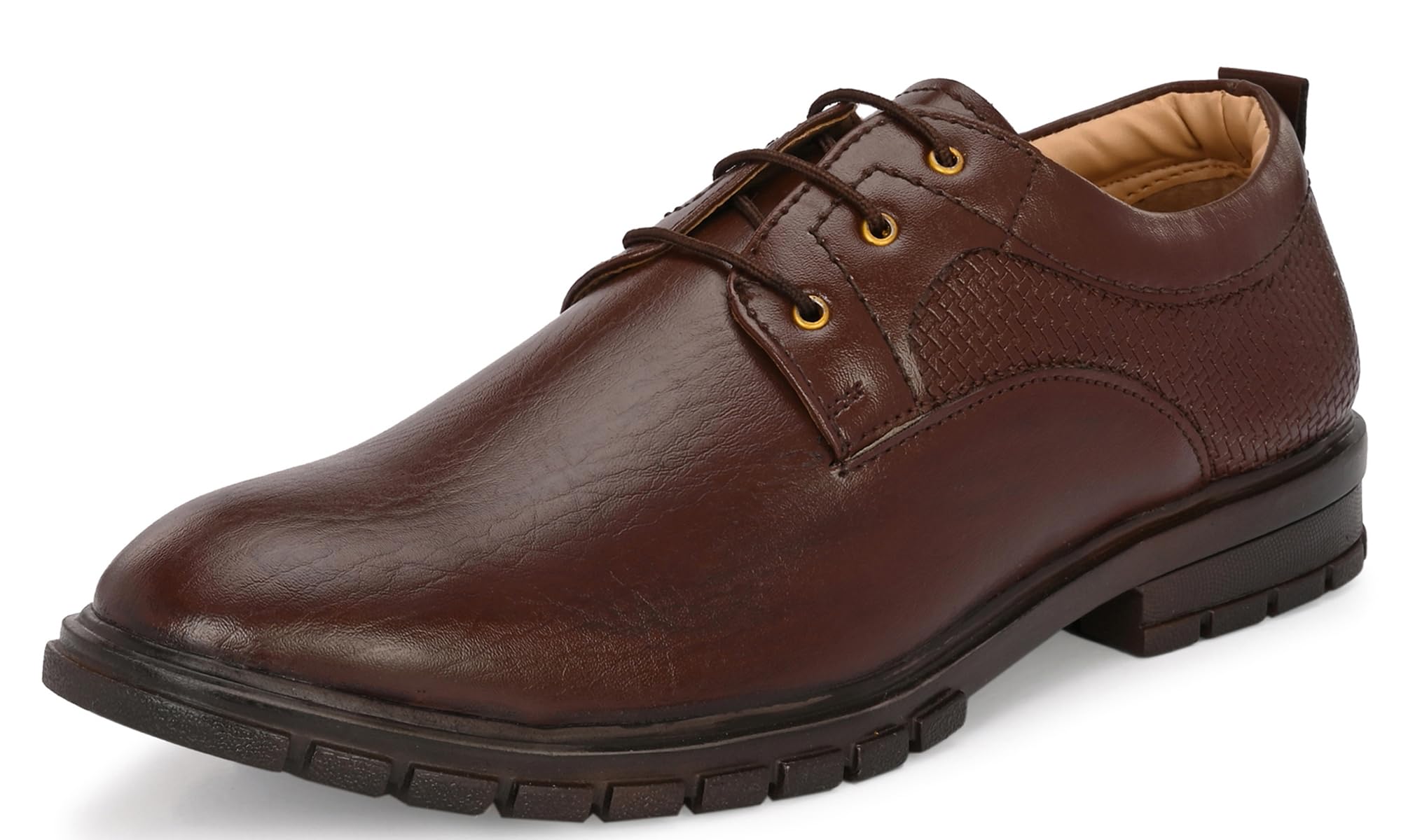 Karaddi Hand Stitched Mens Formal Derby Shoes 7031 Mid Top Lace up Shoes for Men Suj Boy Shoes for Men Brown Color 10 UK/Ind (B0BYZPWXHC) Amazon Price History, Amazon Price Tracker