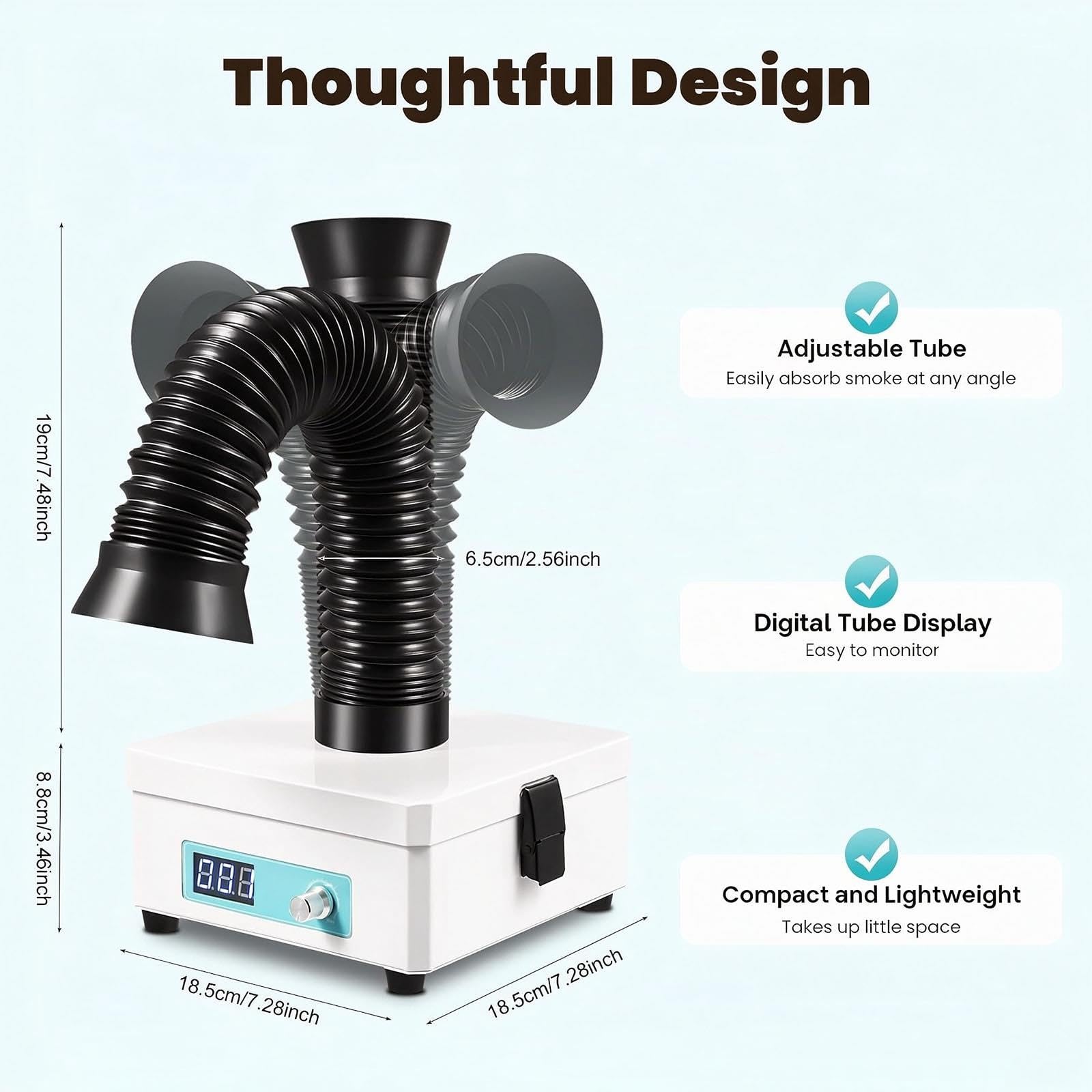 Purificatore di fumo da 30 W, con filtraggio a 3 stadi