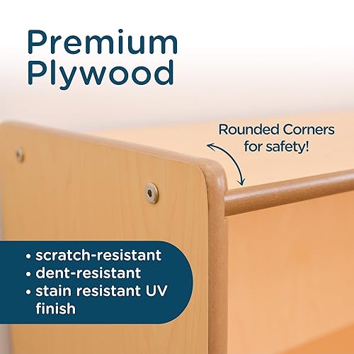 Miniatura 6 de Children's Factory Value Line - Estantería estrecha de 3 estantes para niños pequeños y organizadores de juguetes, para guardería, sala de juegos,