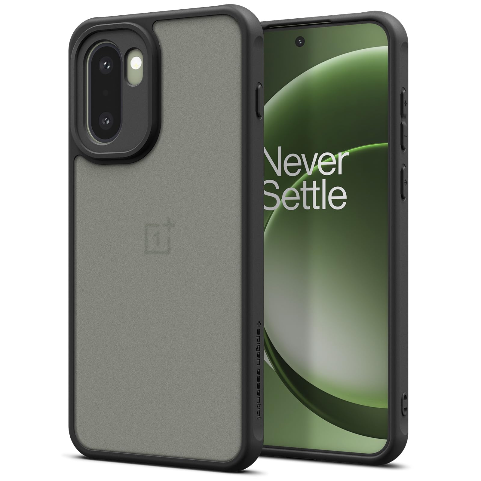 Spigen Essential Sand Crystal for OnePlus 15R Case [Translucent] [Bumper] OnePlus 15R Back Cover | TPU+PC - Frost Black-image-8