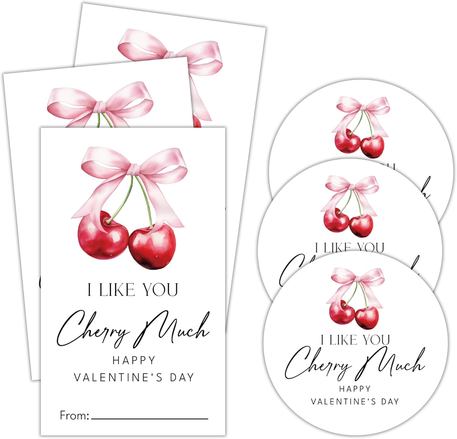 Valentine's Day Gift Stickers, Capybara Pattern Self- Adhesive Labels for Classroom Friend, Valentines Favor for Gift Wrapping Decoration, 20 Round & 20 Rectangular Set