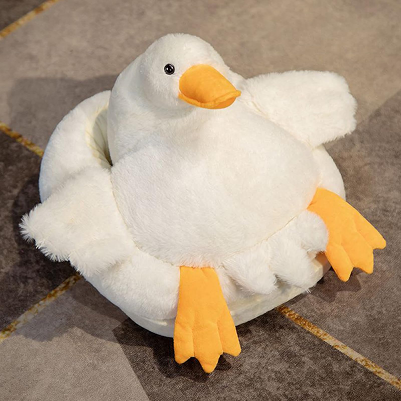 Chauffe-Pieds - Coussin Chauffant Électrique pour Pieds Design Cygne - Appareil Silencieux Température Réglable pour Repos Fauteuil Lit Camping Bibliothèque Spa Bureau Travail