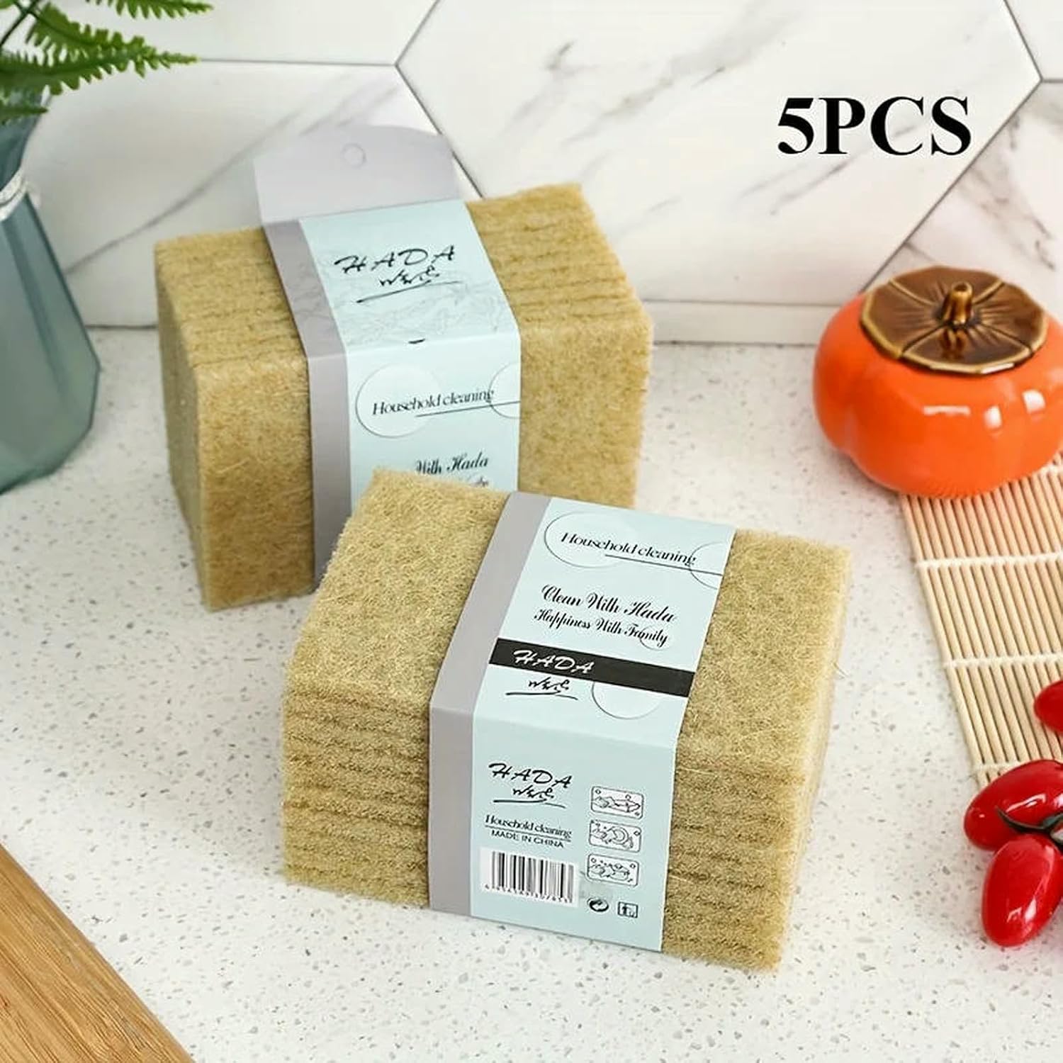 Kitchen Dishwashing Brush, Reusable Scouring Pads, Won't Scratch Cookware, Kitchen Cleaning Tool