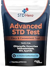 STD Hero Advanced STD Test Kit – at Home Health Screening for Women & Men – Private Home Use Kit for Accurate Testing – Easy Sample Collection & Fast Lab Results – Discreet Delivery