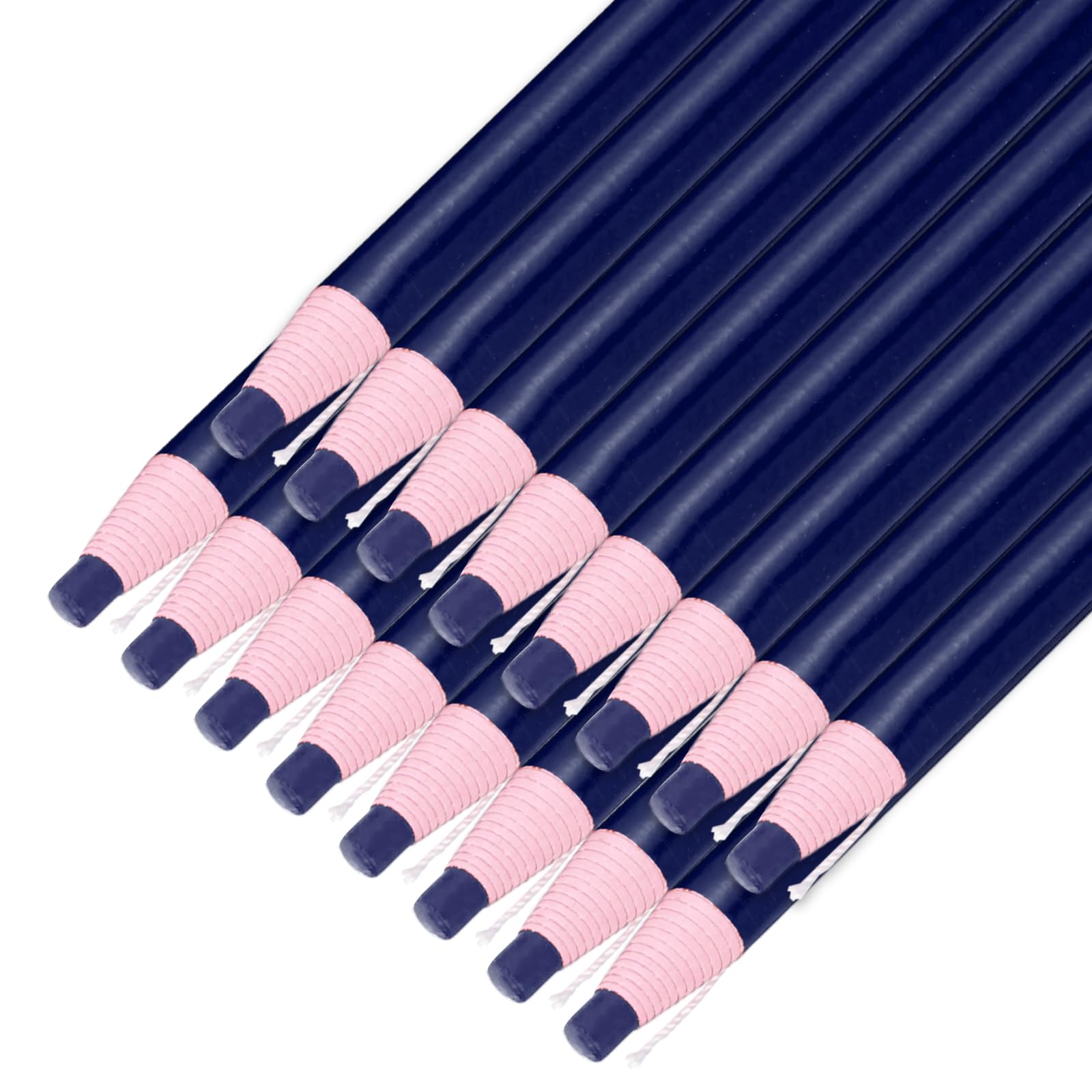 sourcing map 16PCS Peel-Off Grease Pencils, Color China Markers for Glass Metal Plastic Paper, Non-Sharpening Wax Pencils for Coloring Drawing Marking, Blue