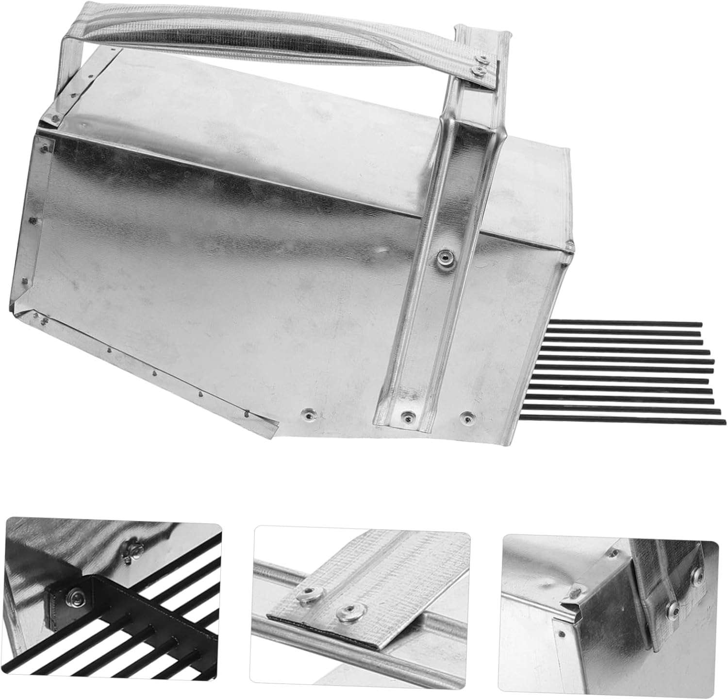 Handheld Blueberry Picker Tool Portable Fruit Basket for Blueberries Strawberries Lightweight Design with Splints for Easy Harvesting Compact Storage