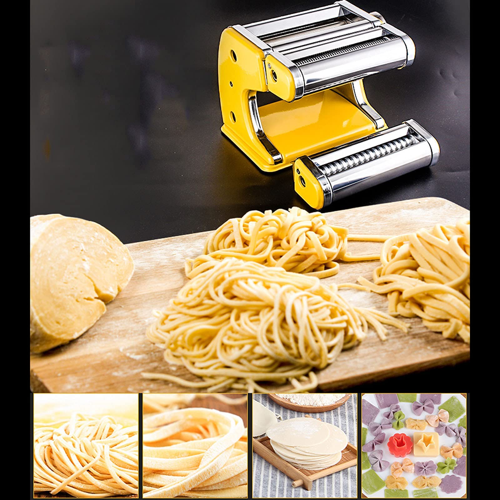 Amazon｜ステンレス鋼パスタメーカーマシン、パスタマシン、生地