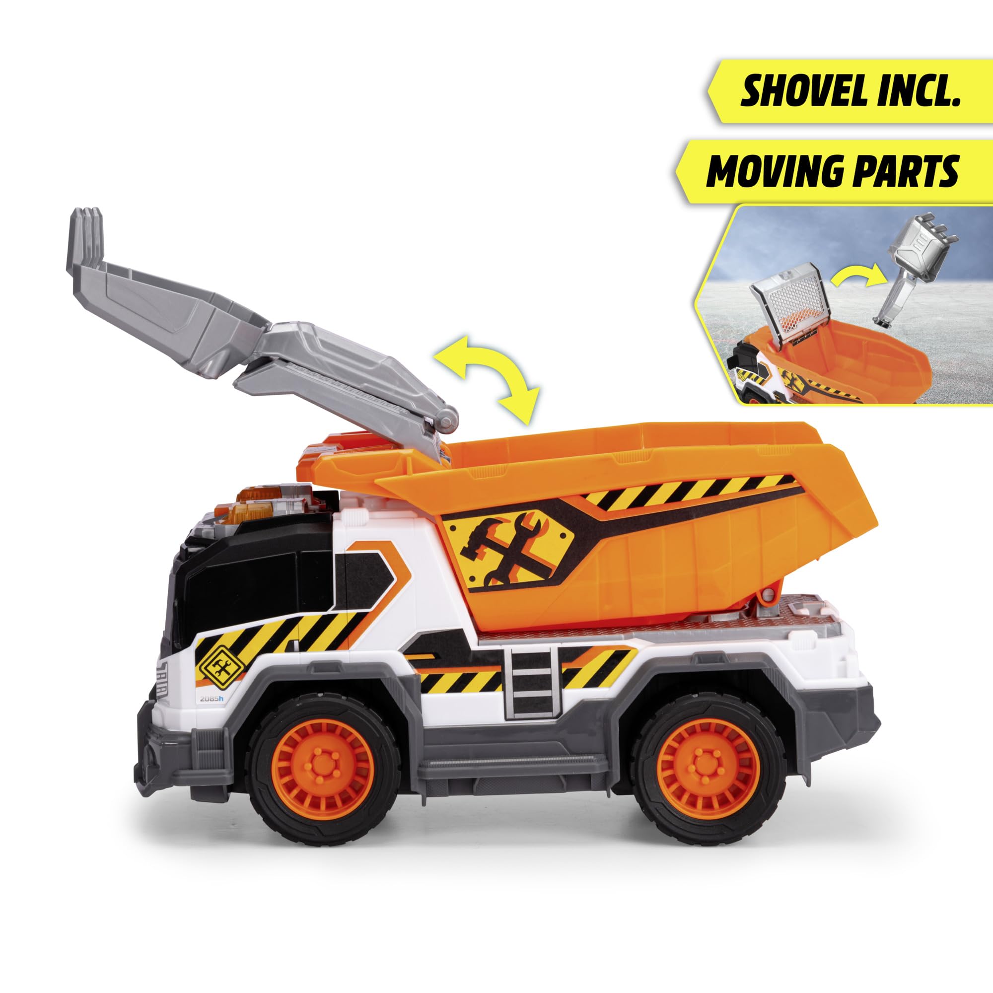 Amazon.com: Dickie City Heroes Work 30 cm Dump Truck with Light