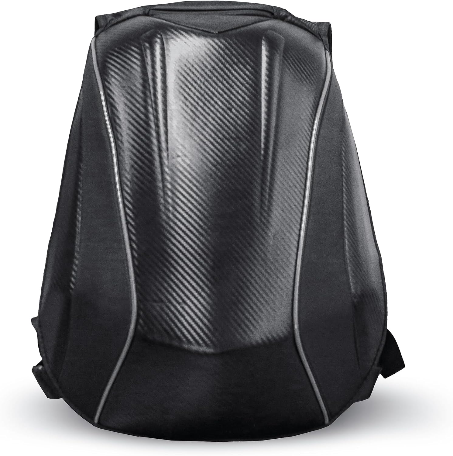 MZS Motorcycle Backpack, 48L Expandable Hard Shell Helmet Backpack for Men Women, Waterproof Motorbike Travel Back Pack Reflective Riding Storage Bag Accessories