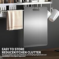 Vista 5 de Katuchef Tabla de Cortar de Titanio 2025 Nueva Actualización Tablas de Cortar de Titanio Puro para Cocina Tablas de Cortar de Doble Cara No Tóxicas