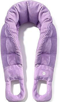 UNCN Long Heating Pad for Neck and Shoulders Back 33 x 5.9inches Microwavable Large Moist Heat Pack Warm Hot Compress Neck Wrap Weighted Bag Massage Reusable Herbal Nature Calming Portable