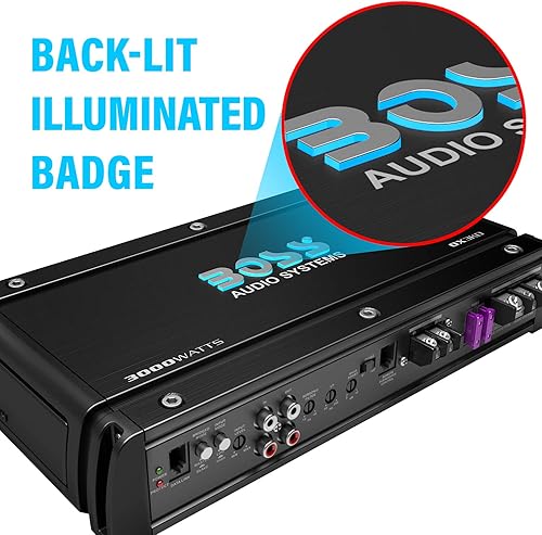 Miniatura 4 de BOSS Audio OX4.400 amplificador para auto con 4canales, 1,600W, rango completo, clase AB, 2-8ohmios estables, con transistor MOSFET y conexión modo