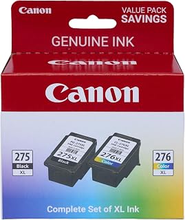 Canon PG-275 XL / CL-276 XL 정품 잉크 밸류 팩 (카트리지 2개), TS3520/3522/4722/3720/3722, TR4720과 호환