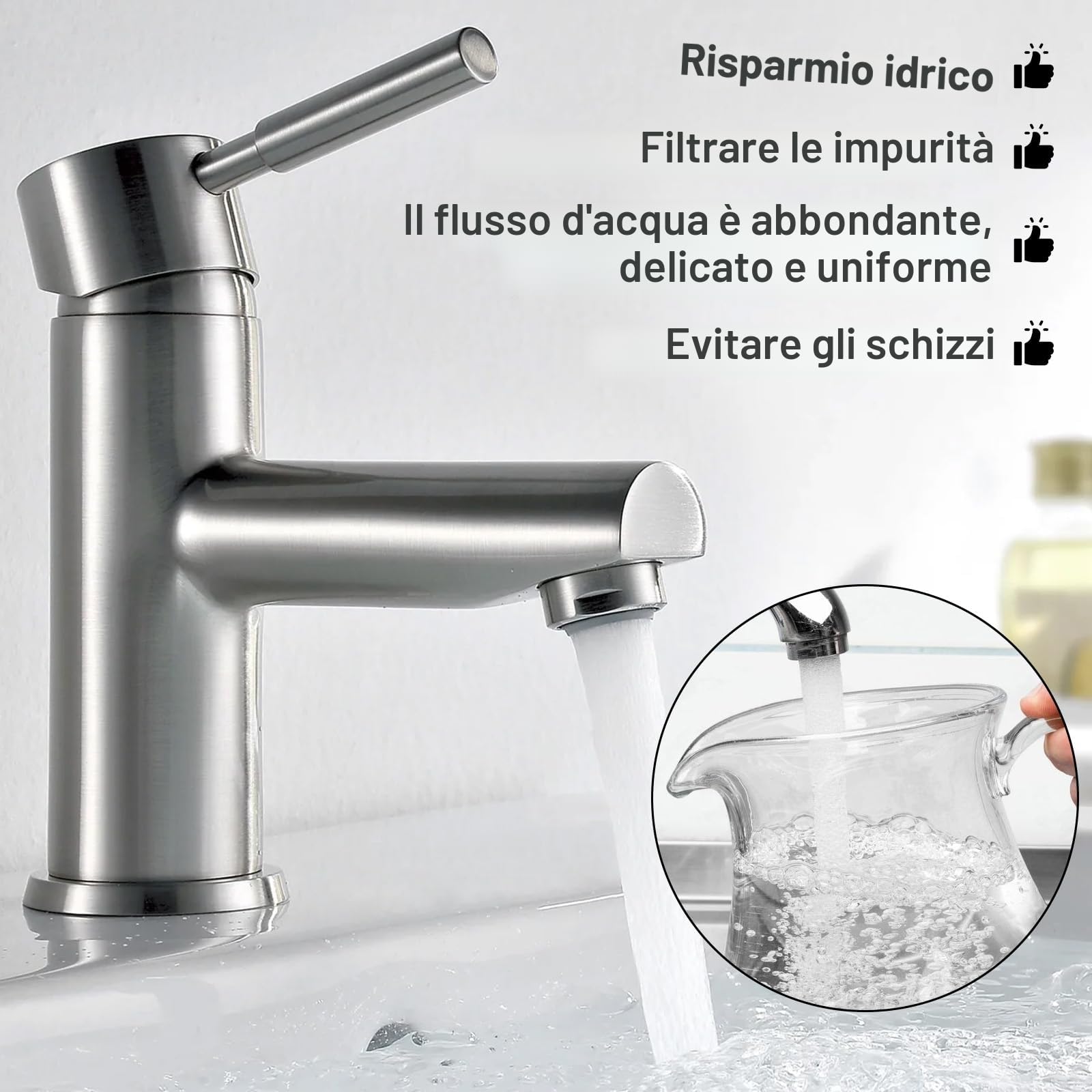 SURFOU Aeratore Rubinetto Bagno, Confezione Da Dieci Filtri Rubinetti Lavandino, Aeratori Filtro Rompigetto Bidet M24 Filtrini Cucina, Areatore Risparmio Acqua Aereatore Piccoli Frangigetto Areatori