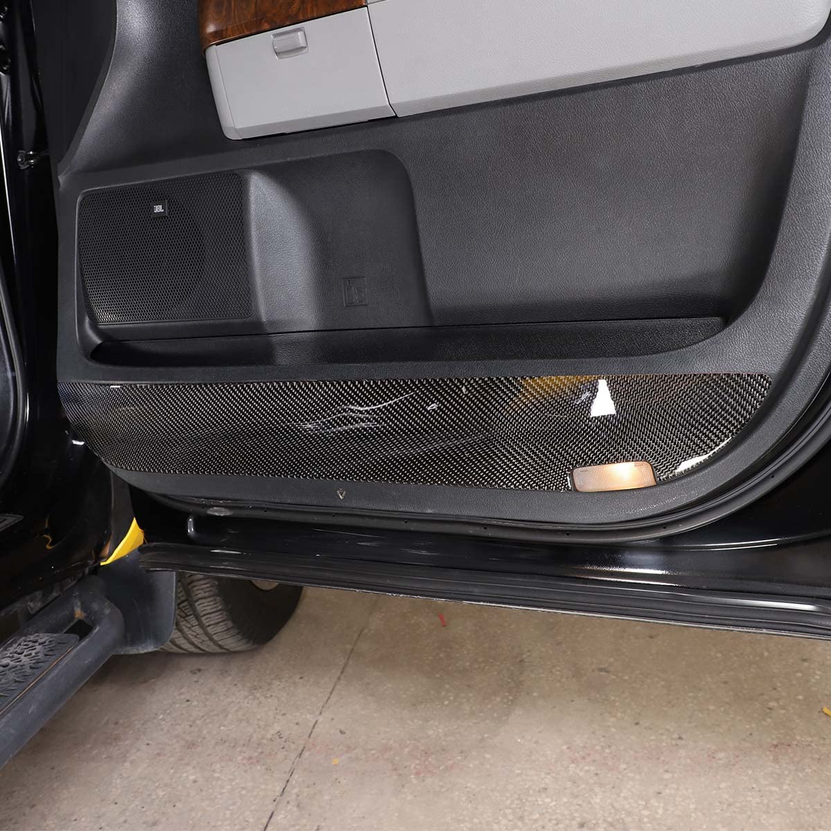 4PCS Car Door Anti Kick Panel Sticker Trim for Toyota Tundra 2007-2013 Accessories Real Carbon Fiber Automotive Decal — view 4