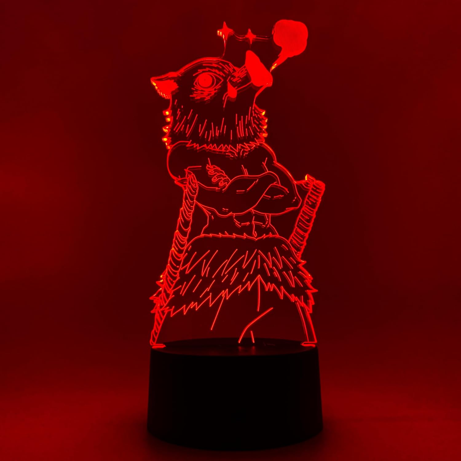 Otaku Lamps Demon Slayer - Inosuke Anime Night Light, 16 Color RGB LED – Gift for Otaku