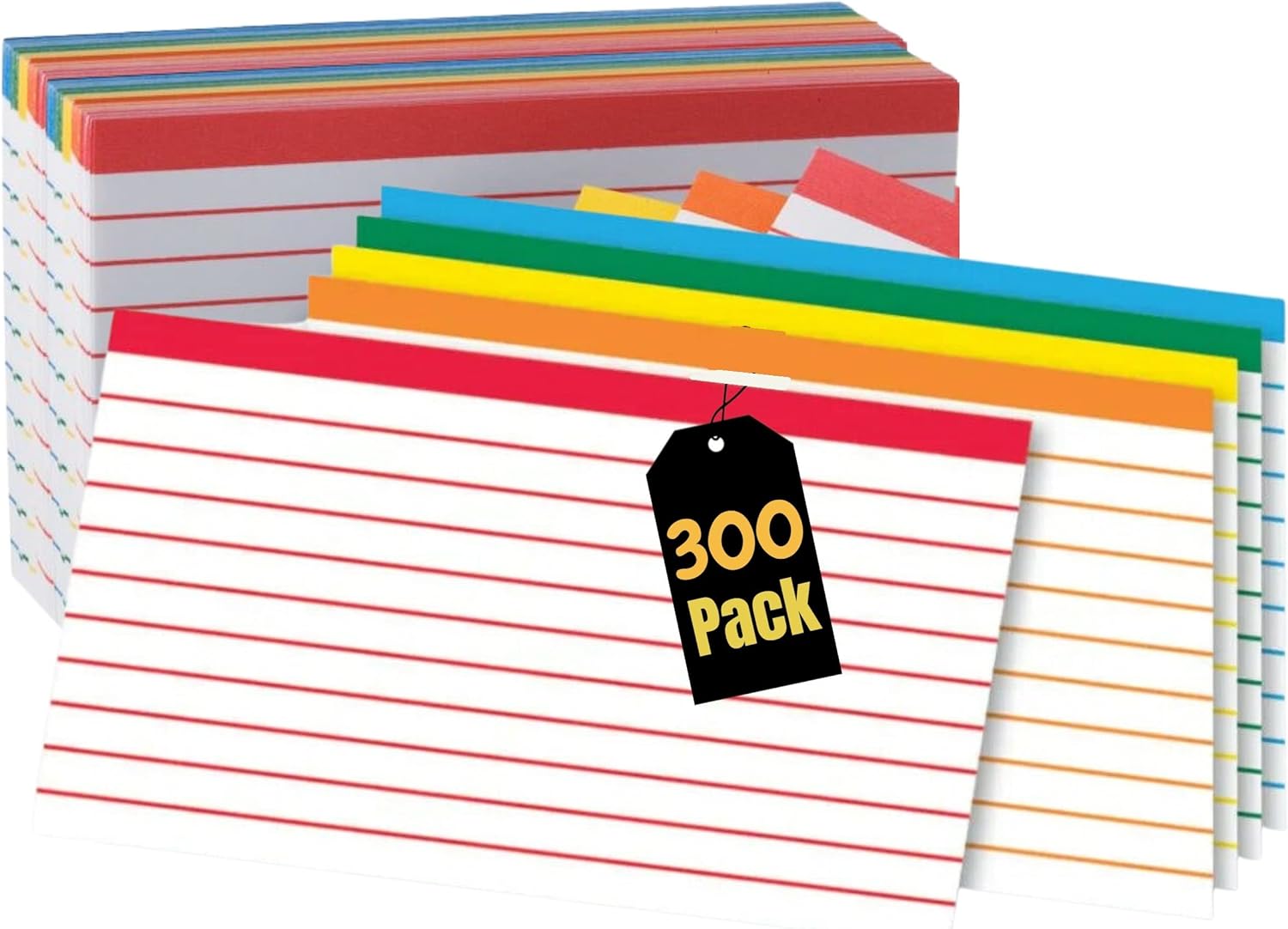 1InTheOffice Index Cards 3x5 Colored, Index Cards Colored