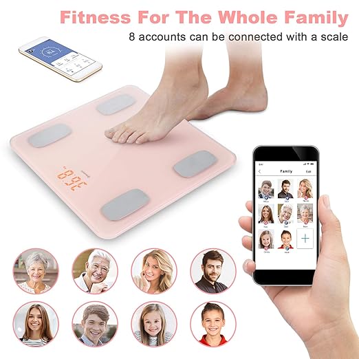 Báscula Digital Uten con Bluetooth para Peso Corporal y Composición miniatura 7