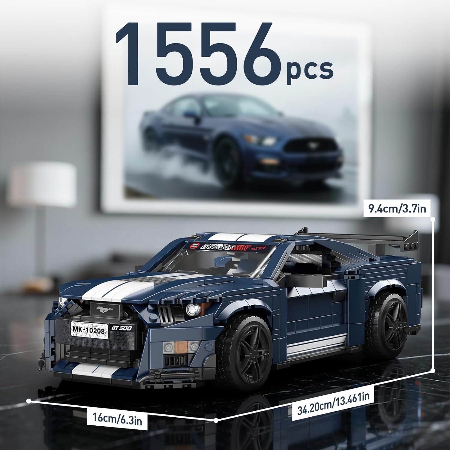 Mould King Technik Sport Car Building Sets, Creative Classic Cars for Teens Age 14+, Display Model for Home or Office Décor,10208 Cool Vehicles Model Toys Birthday Gifts for Adults,1869 PCS