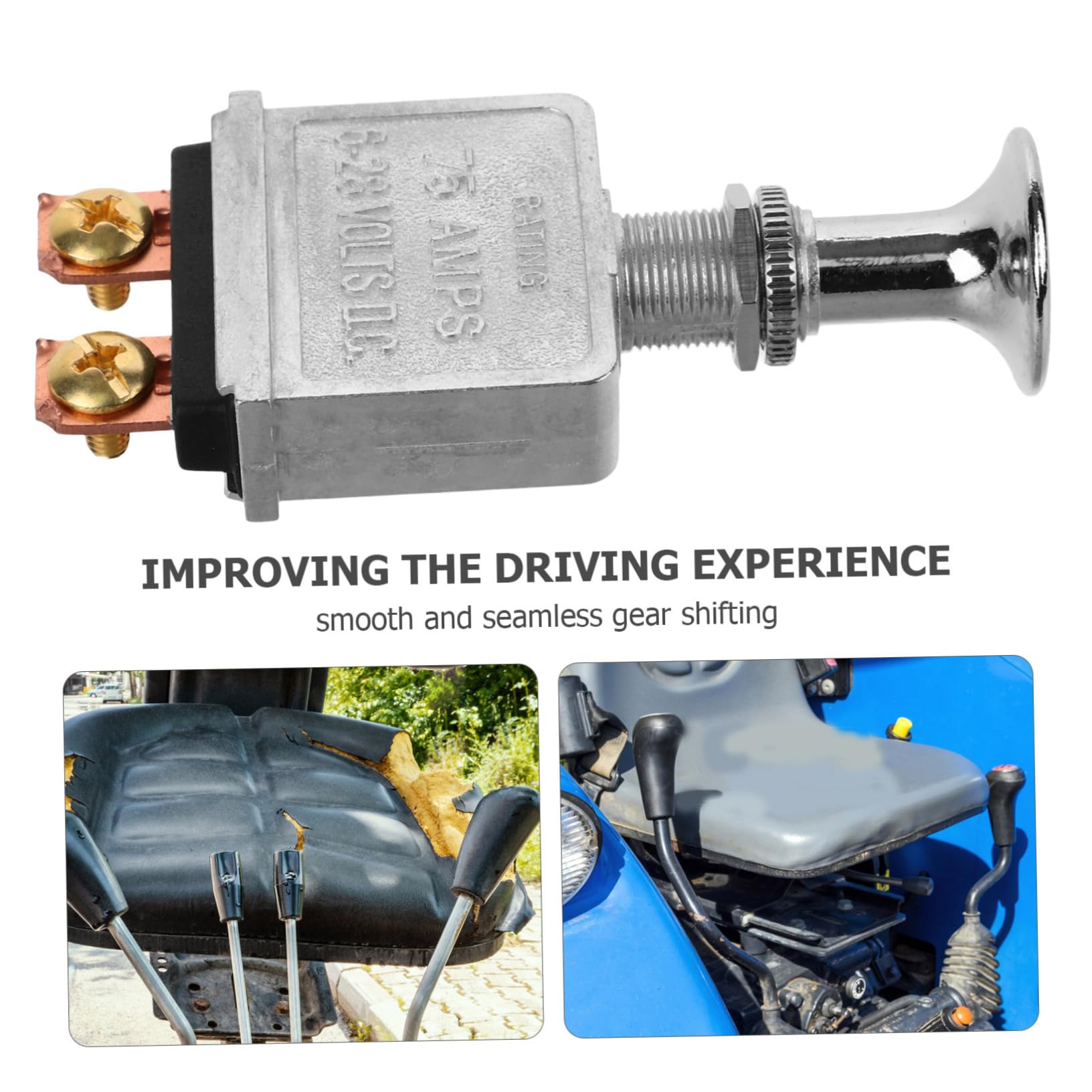 ULTECHNOVO 4pezzi Interruttore Di Avviamento Per Trattore Heavy Duty Pulsante Di Spinta e Trazione Per Veicoli Agricoli Facile Installazione e Resistente Accessorio Per Trattori e Veicoli