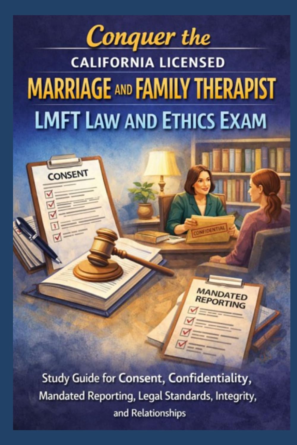 Conquer the California Licensed Marriage and Family Therapist LMFT Law and Ethics Exam: Study Guide for Consent, Confidentiality, Mandated Reporting, ... (Counseling and Social Work Exams)