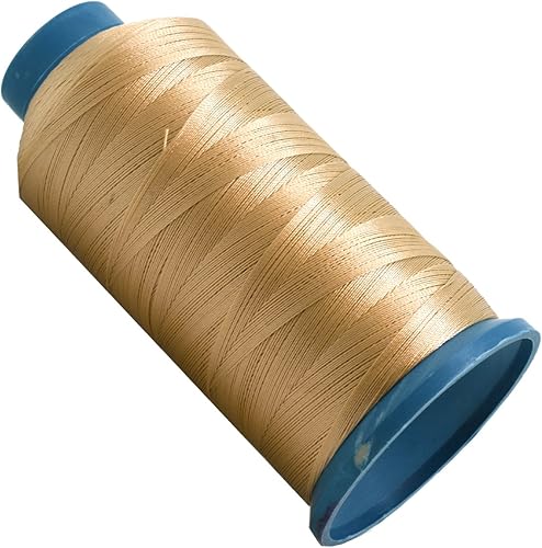 Miniatura 657 de Mandala Crafts Hilos de coser resistentes de nailon consolidado, hilo para tejer jeans de cuero, hilos de tapicería marina al aire libre, Beige