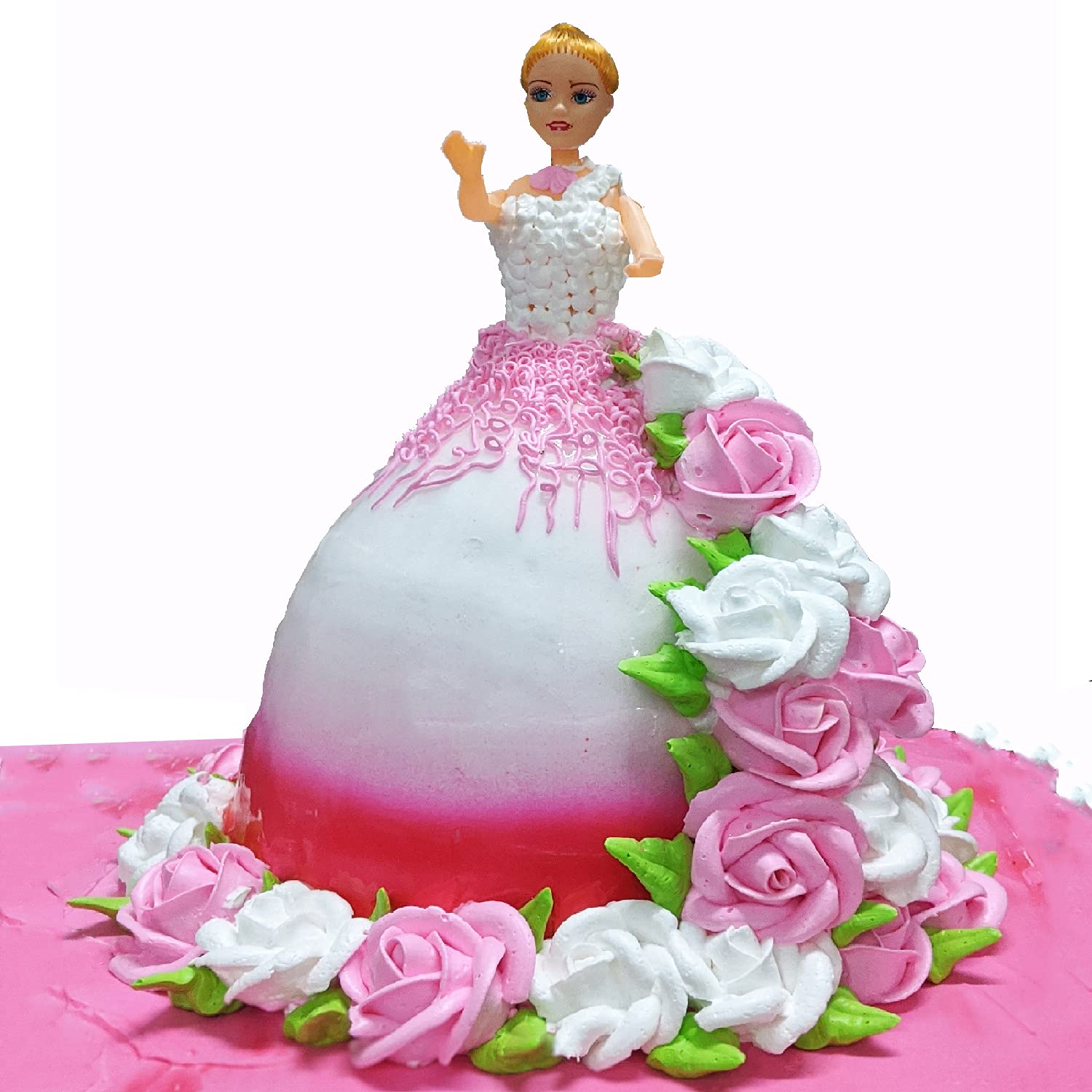 Kosh Cute Plastic Doll Topper for Cake, Cake Topper for Decorating Doll Cakes, Princess Cakes or Barbie Themed Cakes.Multi Design (Pack of 1) 2