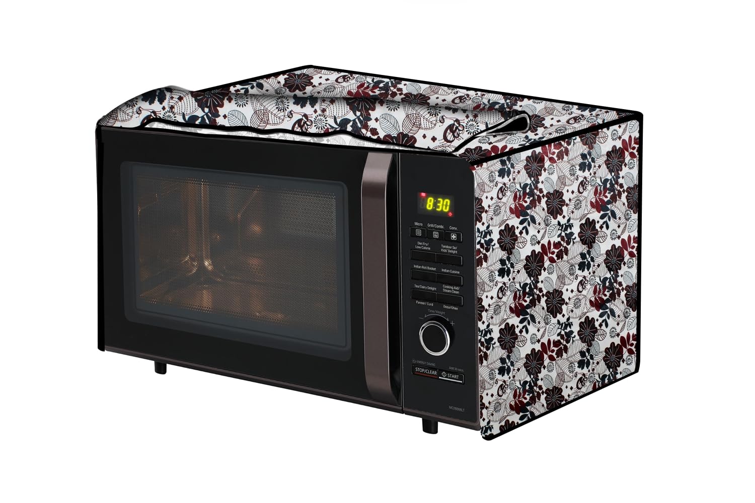 Microwave Oven Cover - Sand Pattern Brown -15