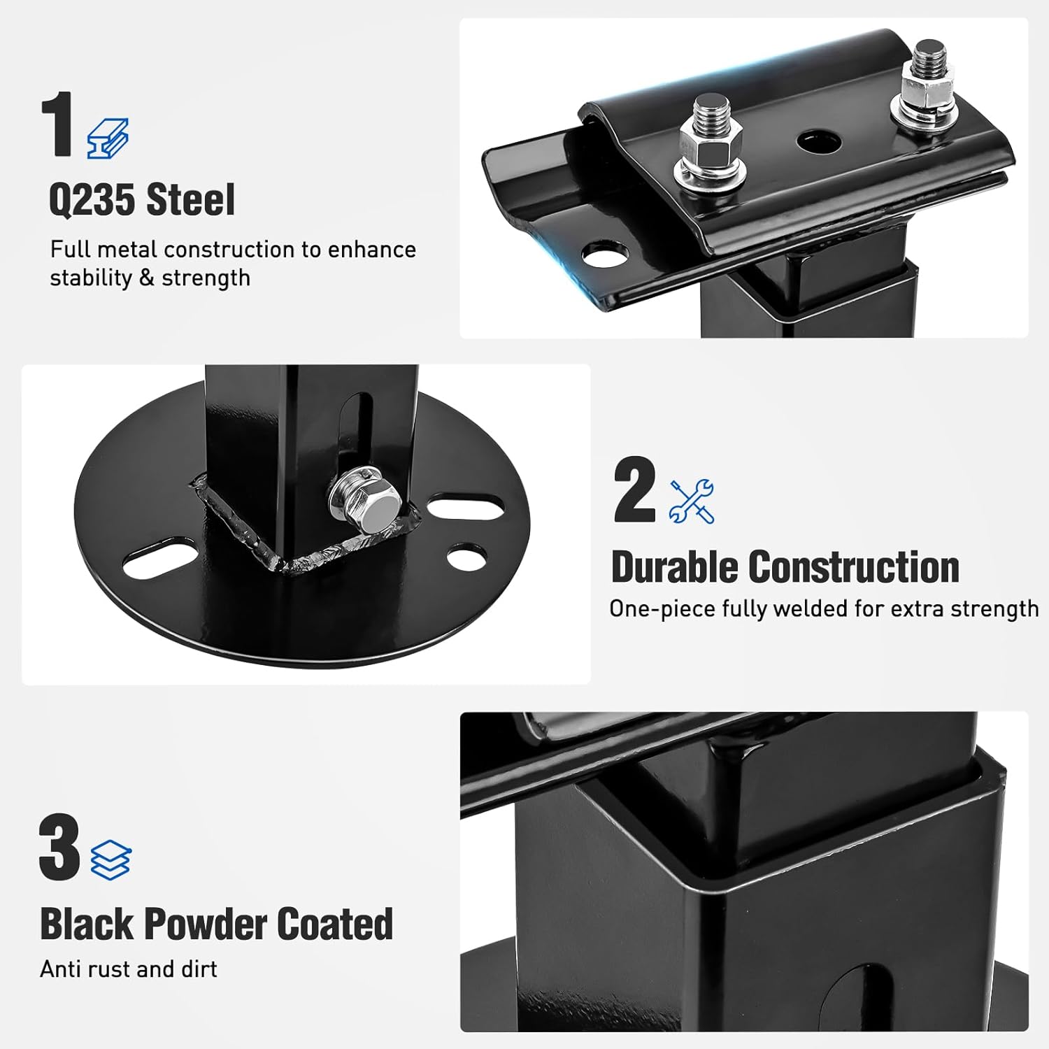 Nilight Farm Jack Wheel Mount Bracket, Spare Tire Carrier for Off-Road Jack Recovery 4X4 4WD