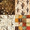 Sunch Craft 24 Sheets 6" x 6" Desert Scrapbook Paper Vintage Western Theme Single-Sided Cardstock for Scrapbooking Journal Card Making #3