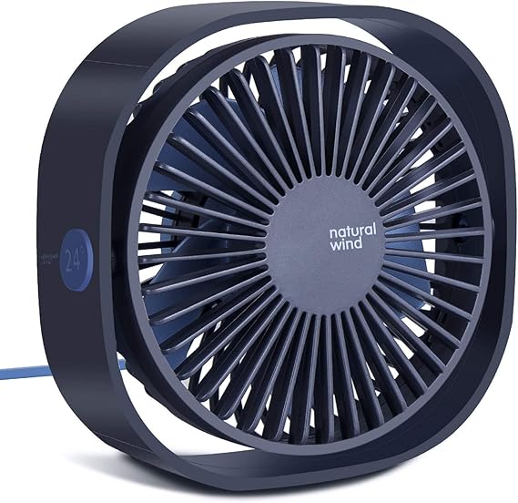 2023 Upgraded Small USB Desk Fan,3 Speeds Strong Wind and