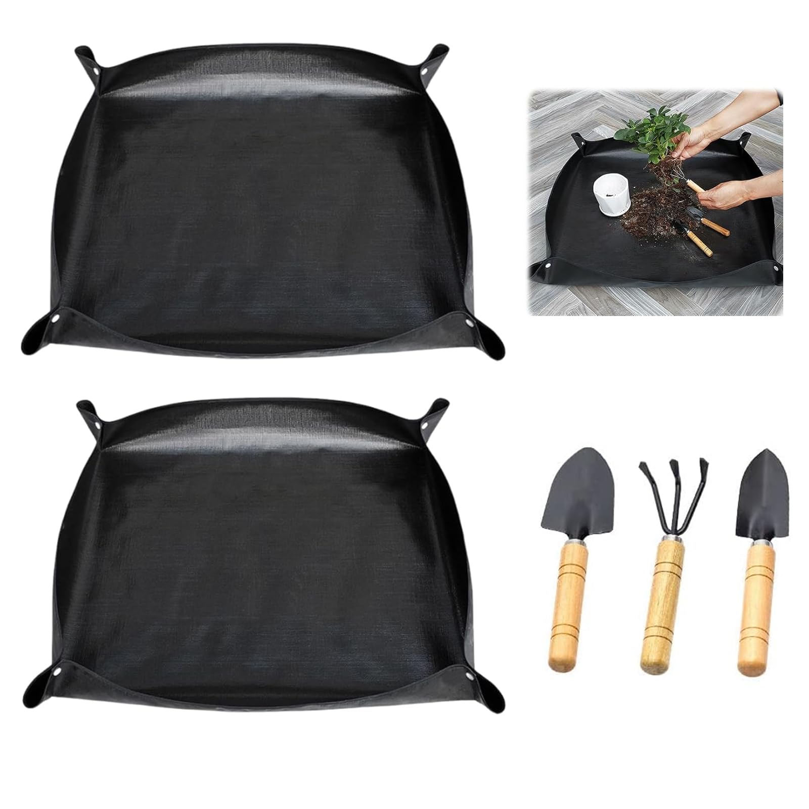 NCZCDZSW Gartenmatte Pflanzmatte 2 Stück 100 x 100cm Pflanze